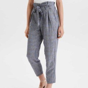 American Eagle plaid paperbag pants